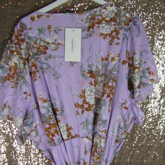NWT BloomChic purple floral dress 30/ 6X - Picture 8 of 9